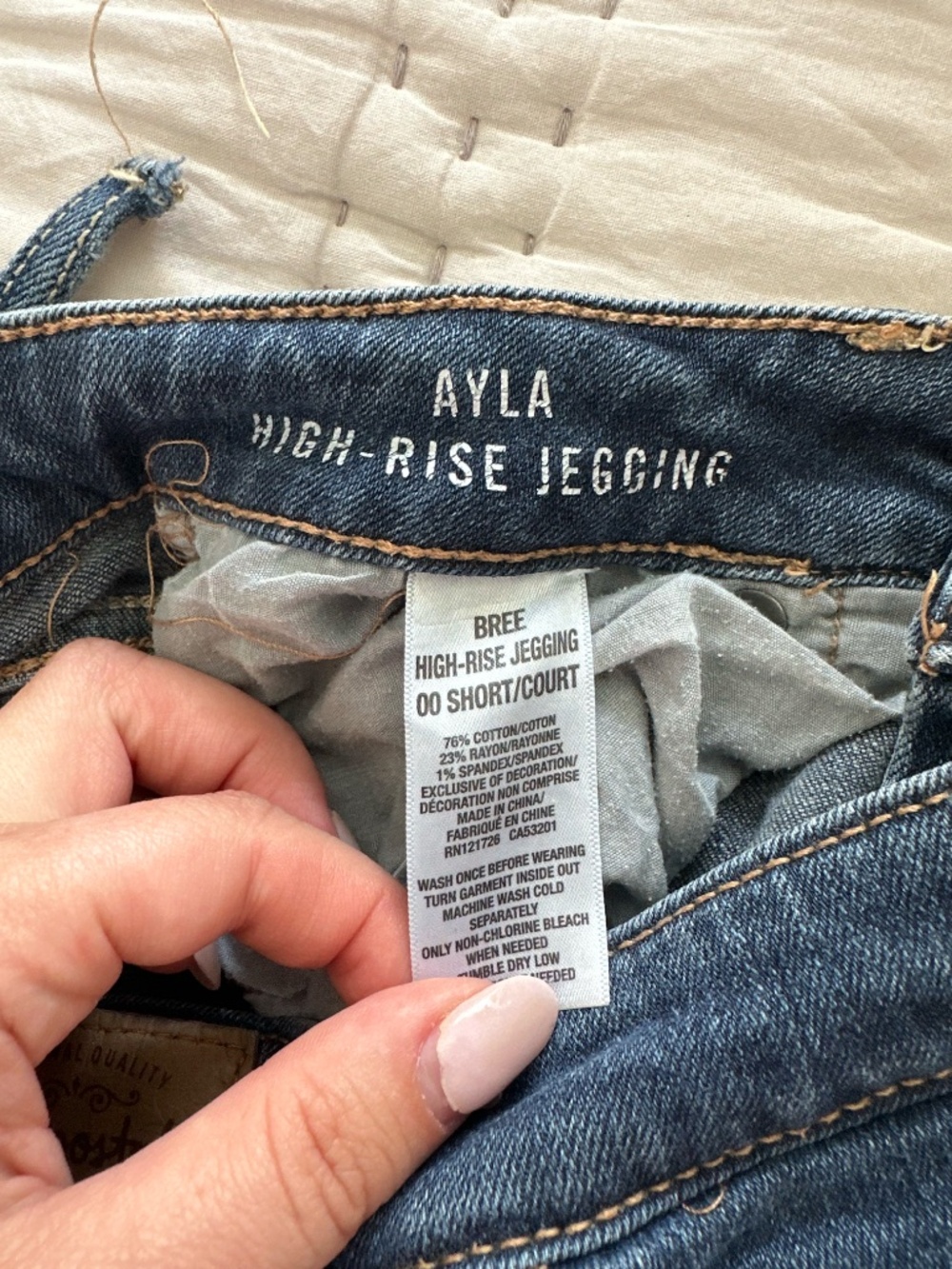 Aeropostale Ayla High-Rise Jegging Denim Jeans Women’s Size 00 - Picture 6 of 9